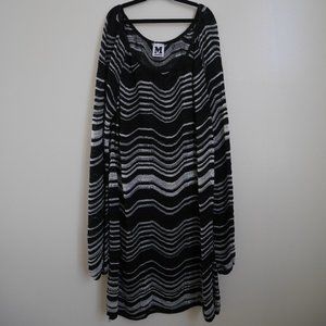 COPY - Missoni black and white chevron knit mini dress